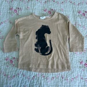 Zara long sleeve top size 3-6 months